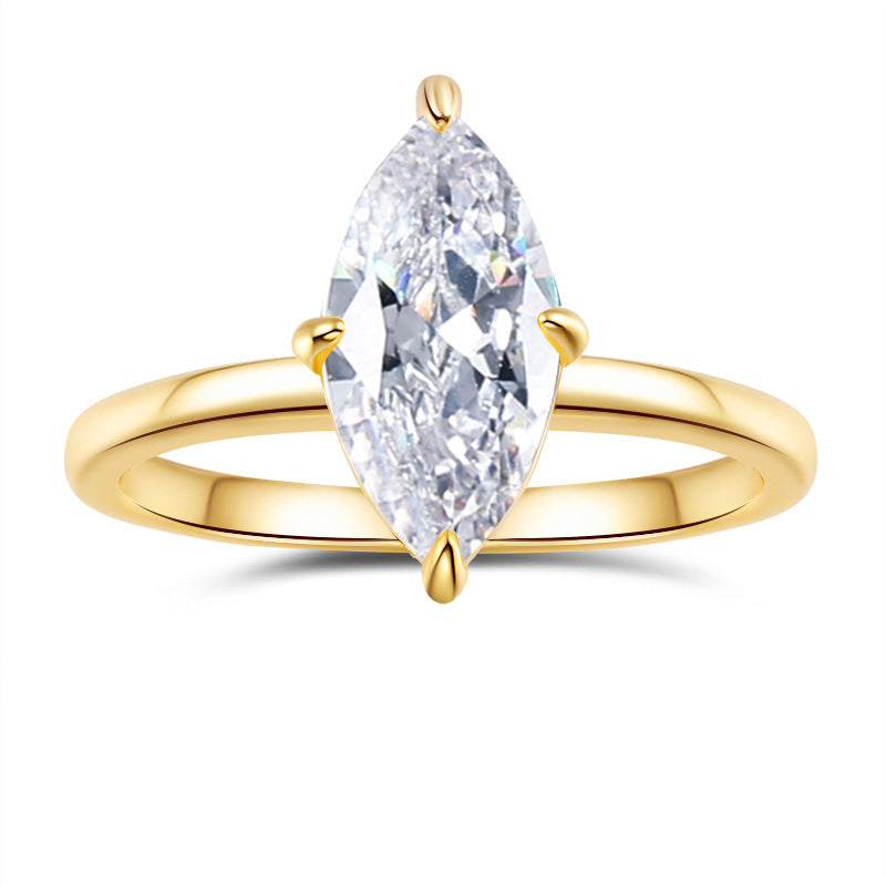 Anello moissanite casuale