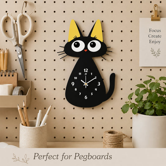 Orologio da frigorifero gatto
