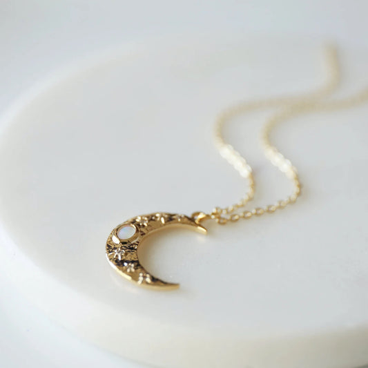 Collana stella luna opale