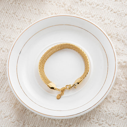 Bracciale maglia piatta