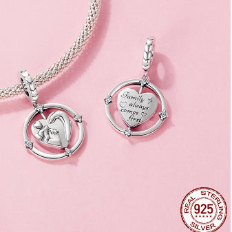 Collana tre cuori argento