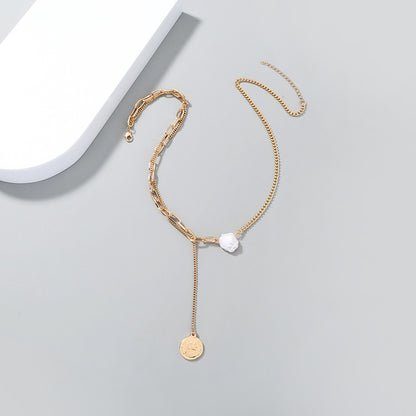 Collana perle barocco multistrato