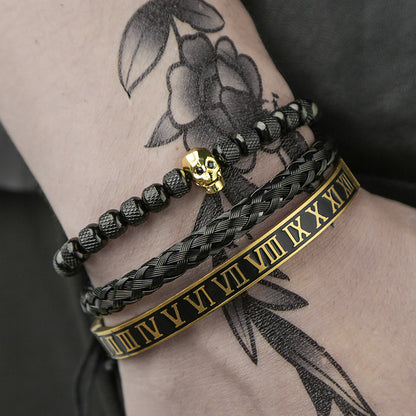 Bracciale scheletro intrecciato