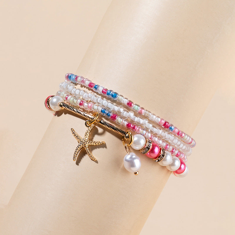 Bracciali boho con perline