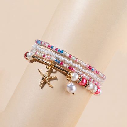 Bracciali boho con perline