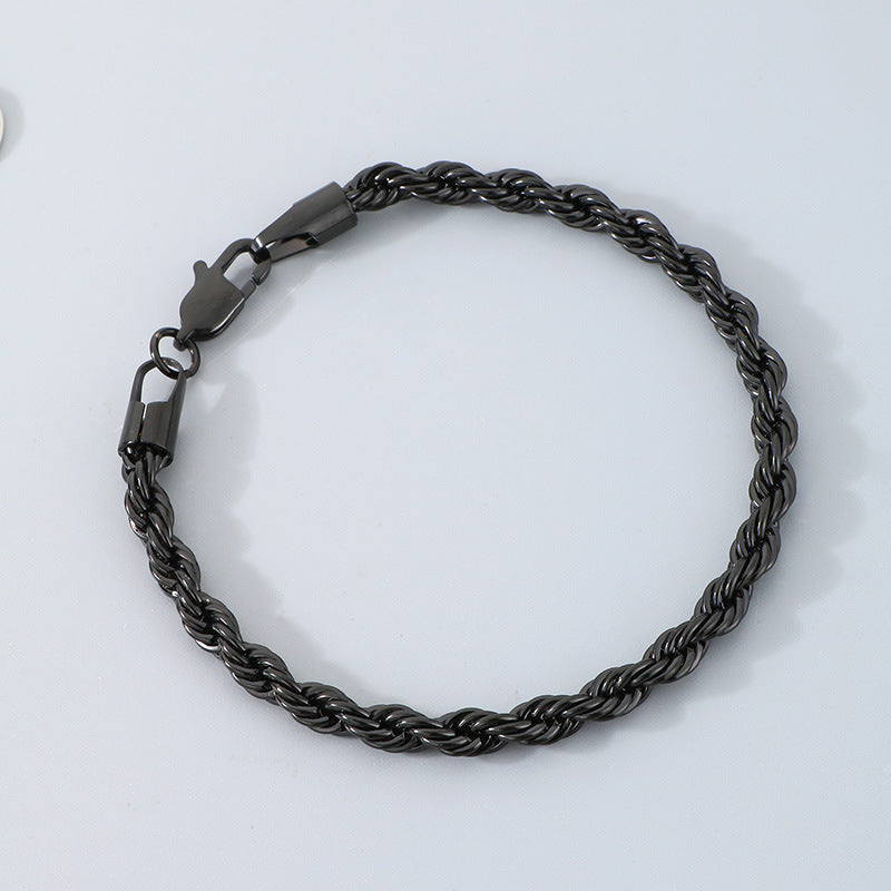 Bracciale catena intrecciata