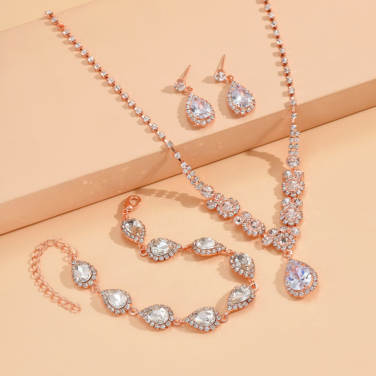 Set 3 Pezzi Oro Rosa