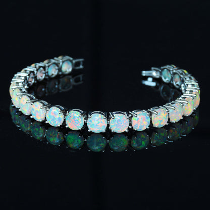 Bracciale Opale Bianco e Blu