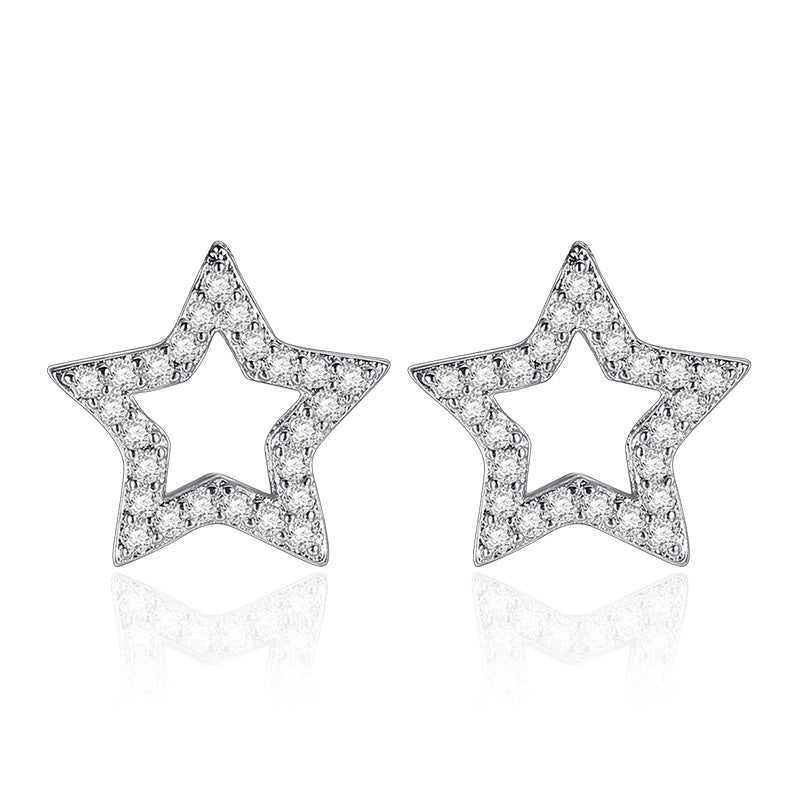 Orecchini stella zircone