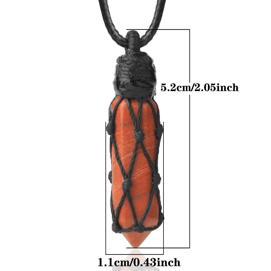 Collana pietre naturali intrecciata