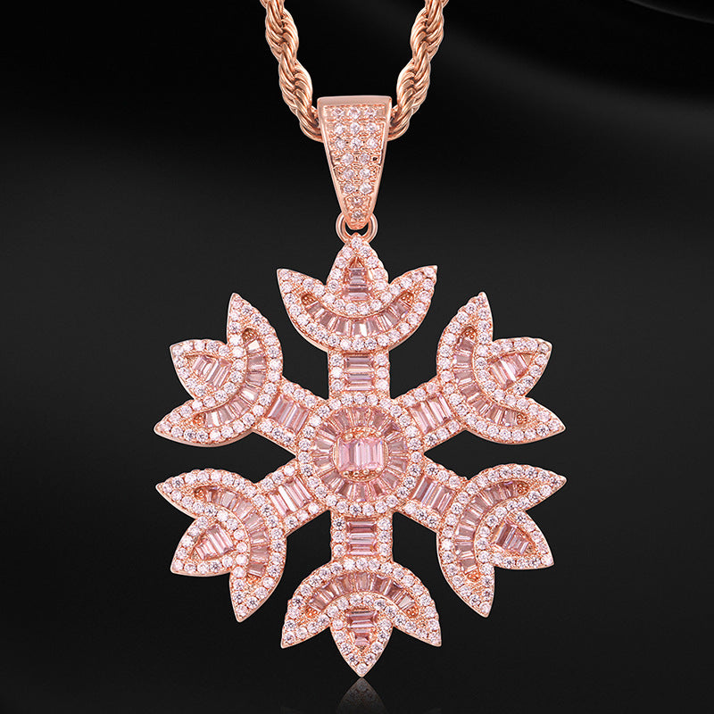 Collana fiocco di neve zircone