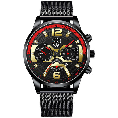 Orologio uomo calendario inox