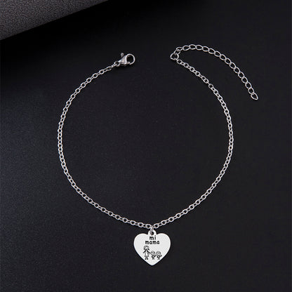 Cavigliera cuore pesca