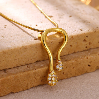 Collana clavicola a U