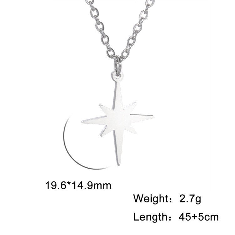 Collana stella a sei punte a grani di riso