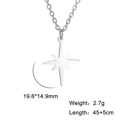 Collana stella a sei punte a grani di riso