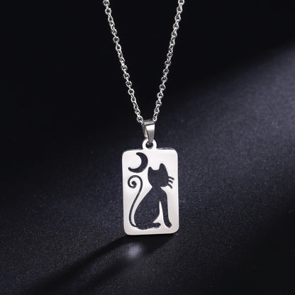 Collana pendente mezzaluna