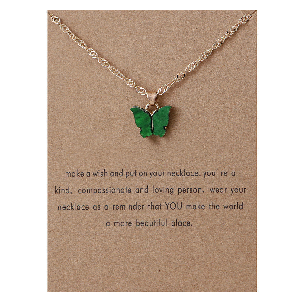 Collana farfalla acrilica