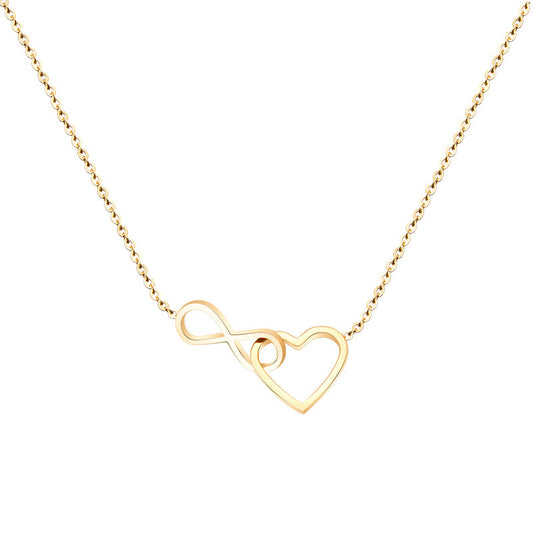 Collana cuore oro rosa