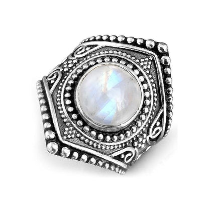 Anello pietra di luna da donna