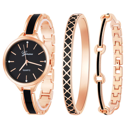 Orologio donna set tre pezzi