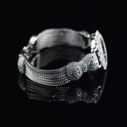 Orologio fiocco argento