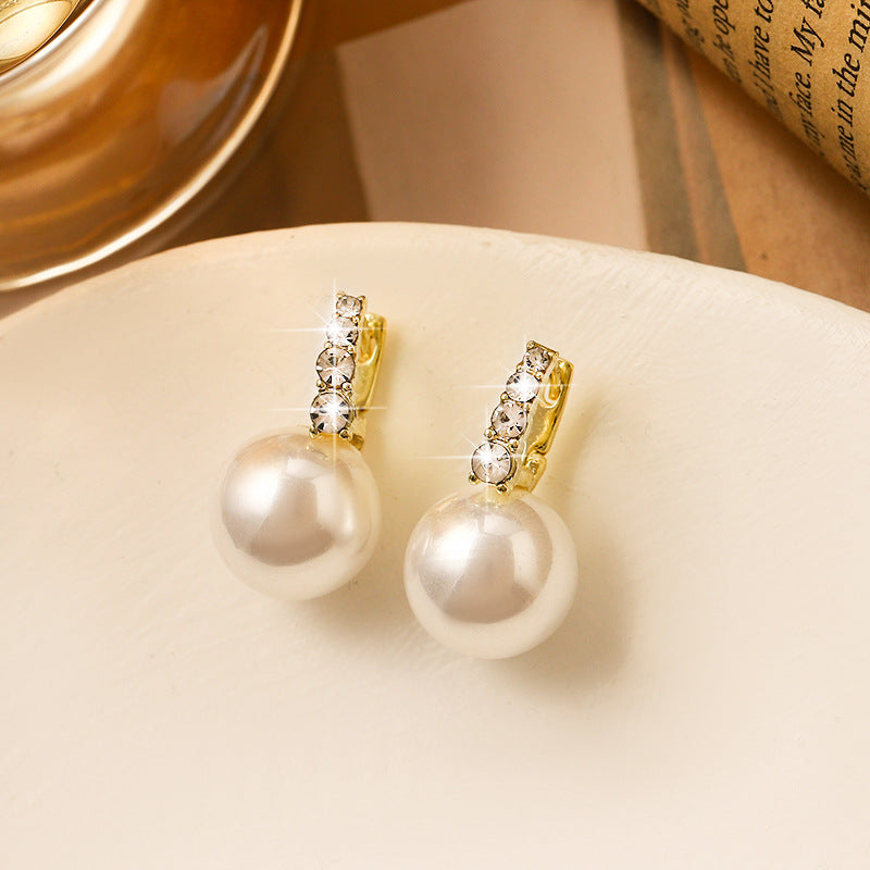 Orecchini perle e strass
