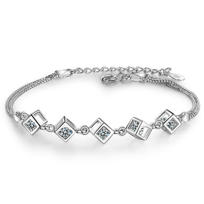 Collana cubo zircone