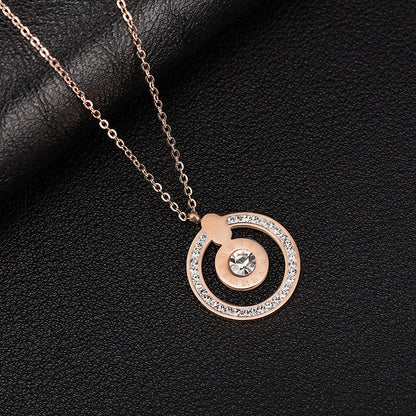 Collana con zirconi e diamanti