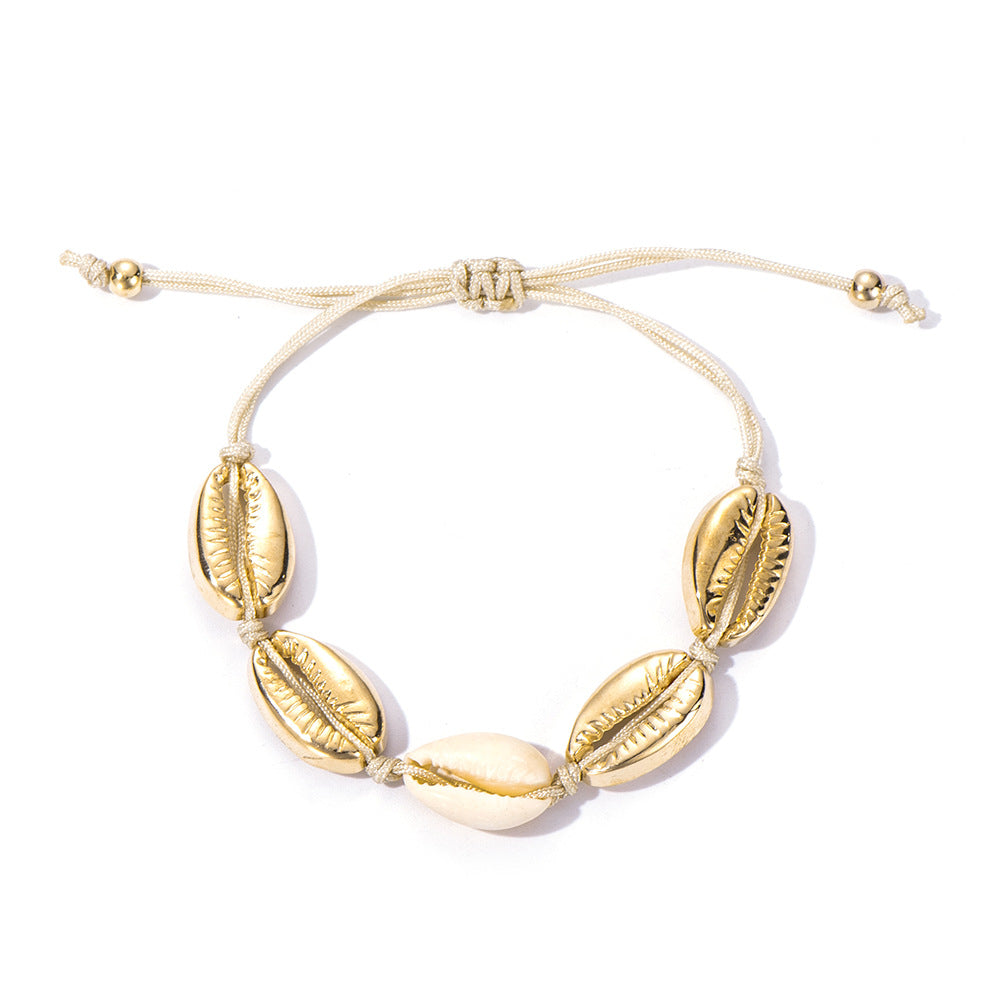Collana conchiglia nodi