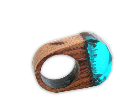 Anelli legno e resina