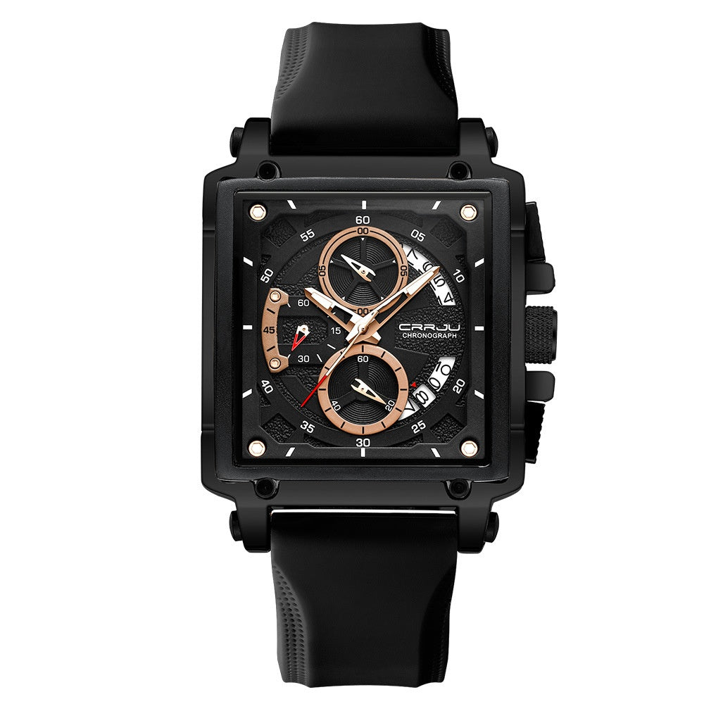 Orologio calendario da uomo cinturino tessuto