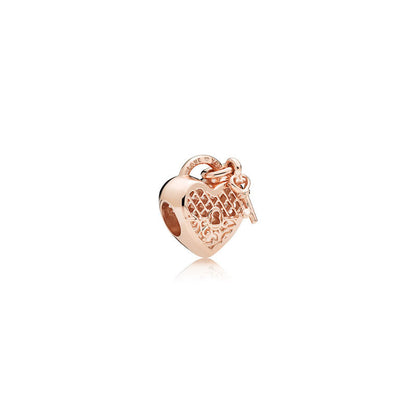 Charm perla oro rosa
