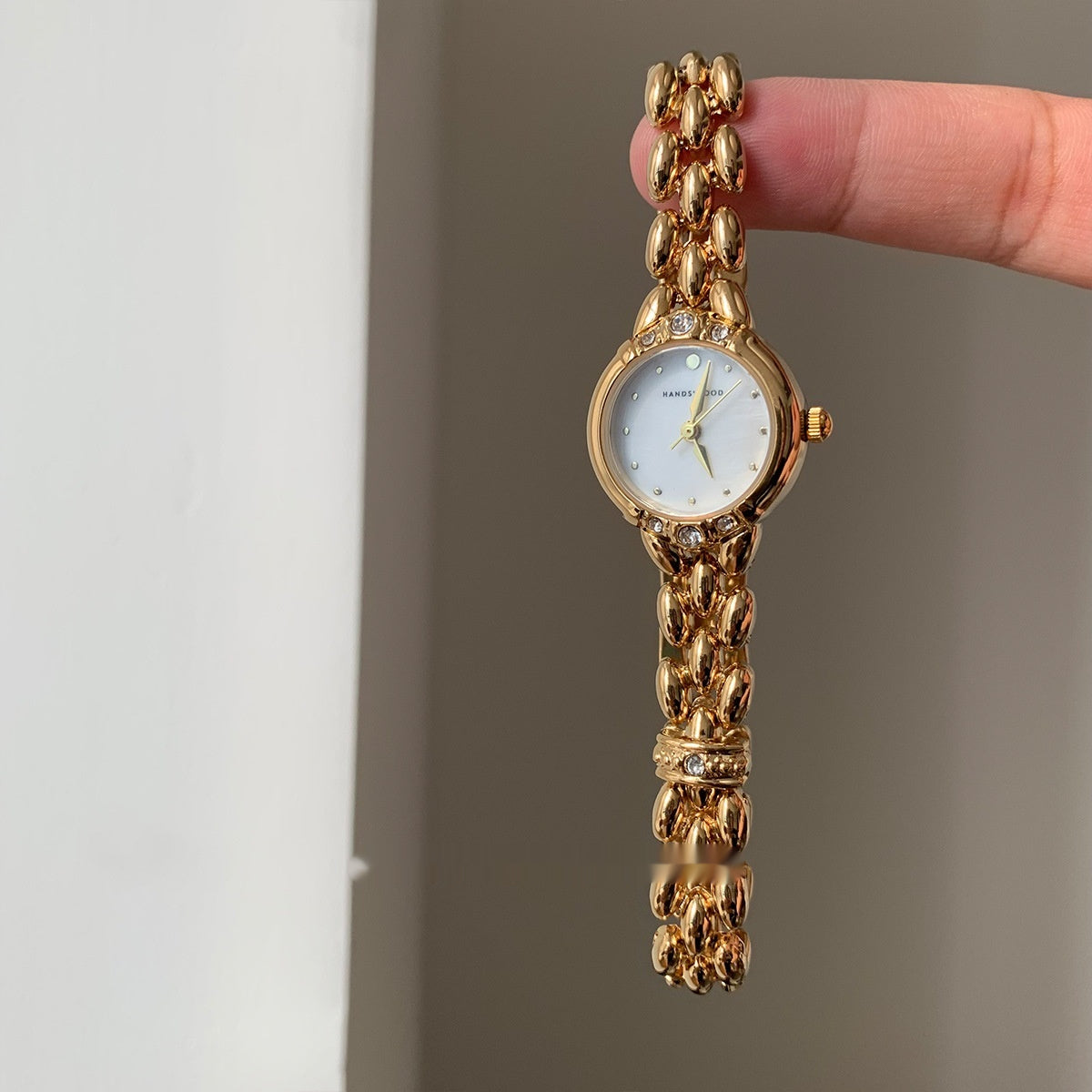 Orologio quarzo retrò strass