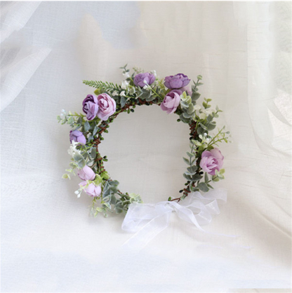 Corona floreale da sposa