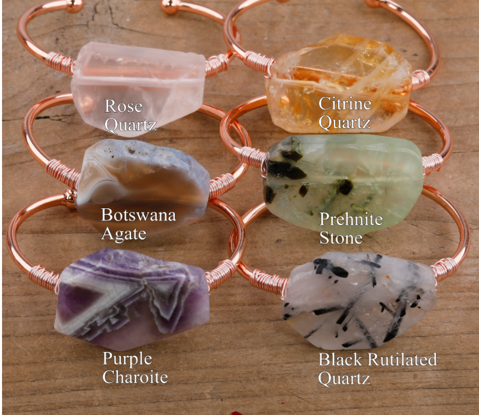 Bracciale pietre grezze