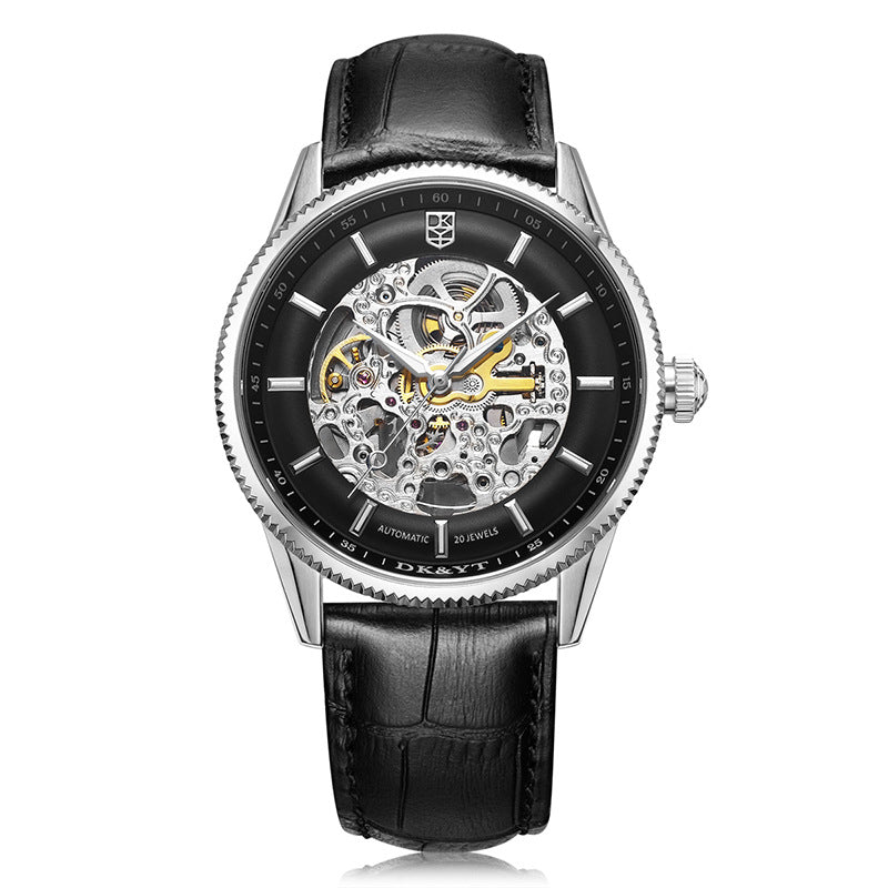 Orologio automatico da uomo traforato impermeabile luminescente