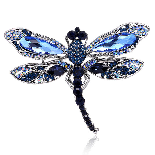 Spilla libellula con strass