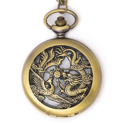 Orologio da tasca drago-fenice