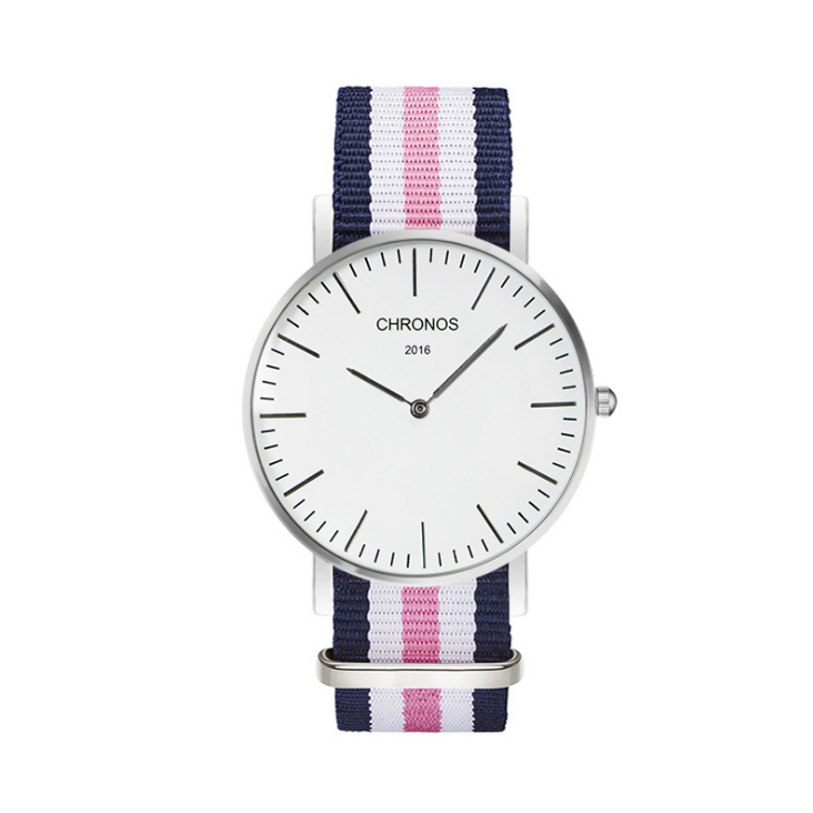 Orologio cinturino intrecciato di coppia