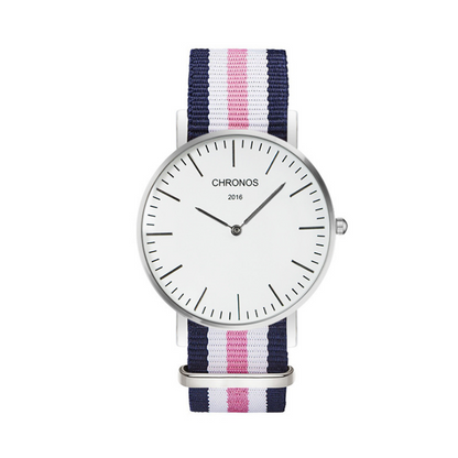 Orologio cinturino intrecciato di coppia