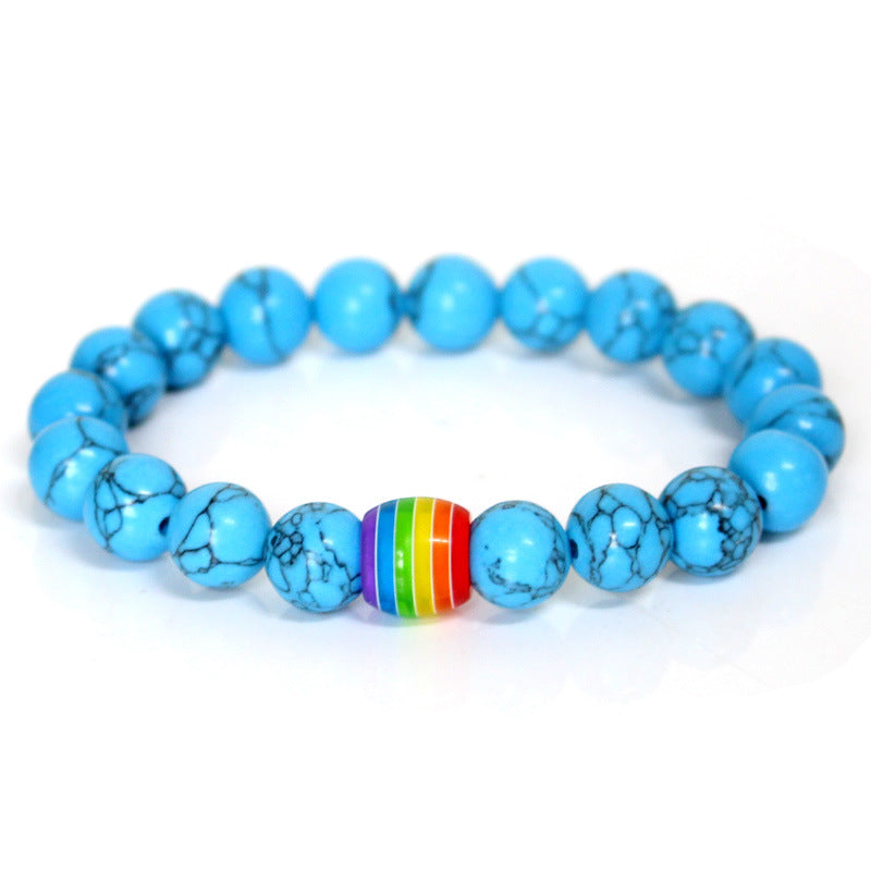 Bracciale arcobaleno coppia