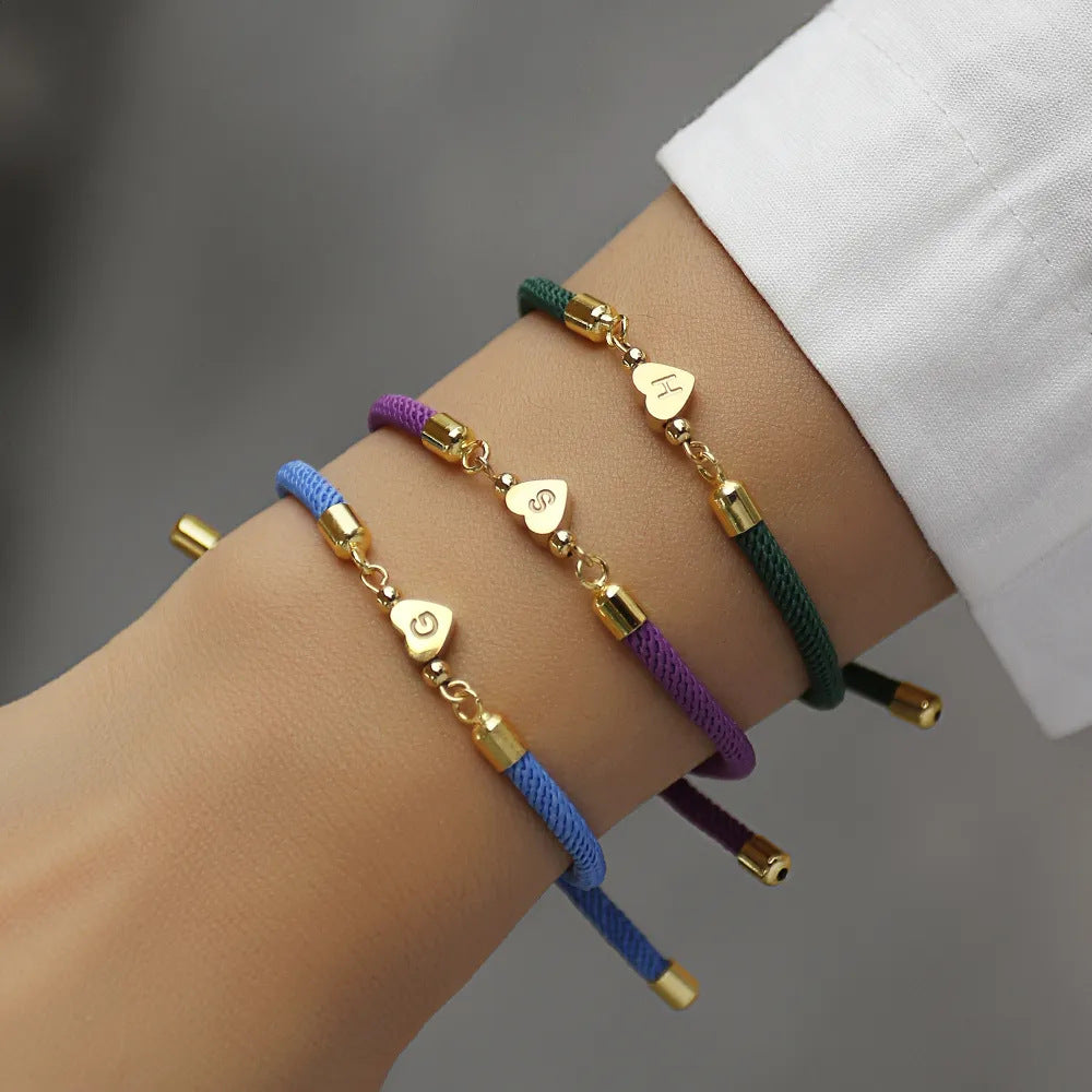 Bracciale lettere cuore