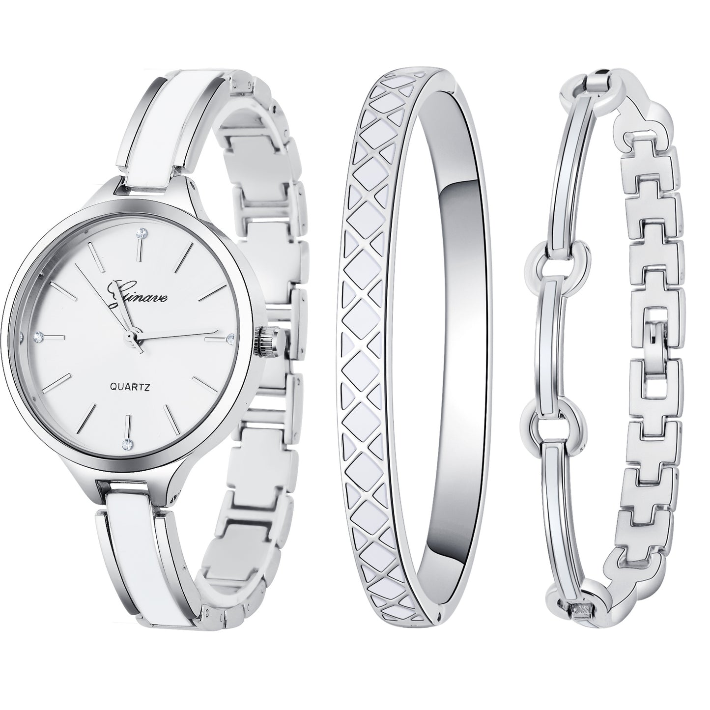 Orologio donna set tre pezzi