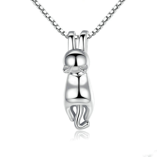 Collana charm gatto