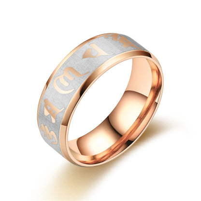 Anello Mantra Acciaio