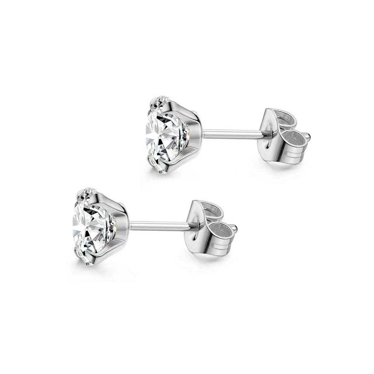 Orecchini piercing titanio con zircone