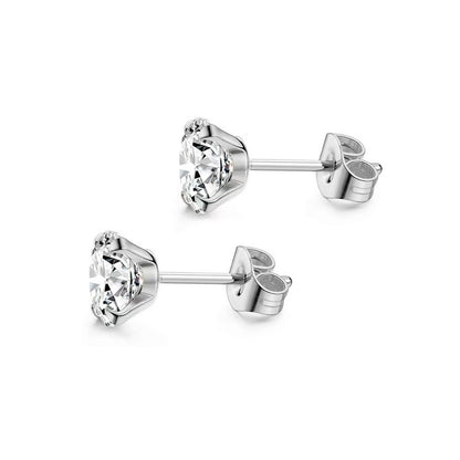 Orecchini piercing titanio con zircone