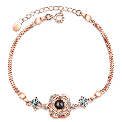 Bracciale cuore proiezione memoria
