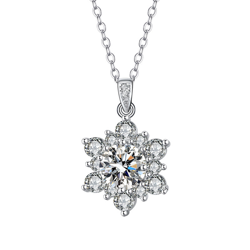 Collana Girasole micro-diamantata